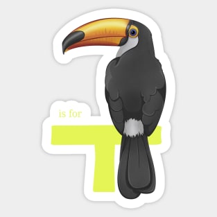 T is for Toucan Sticker